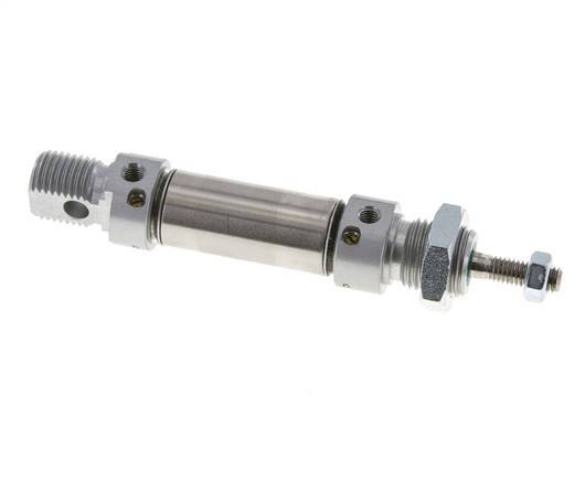 ISO 6432 Runder doppeltwirkender Zylinder 16-10mm - magnetisch - dämpfend