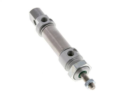 ISO 6432 Round Double Acting Cylinder 20-15mm - Magnetic - Damping