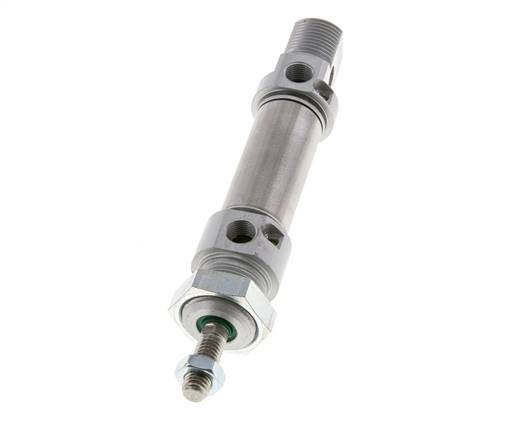 ISO 6432 Round Double Acting Cylinder 20-15mm - Magnetic - Damping