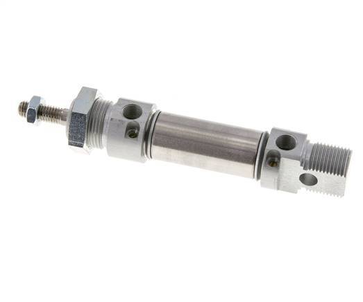 ISO 6432 Round Double Acting Cylinder 20-15mm - Magnetic - Damping