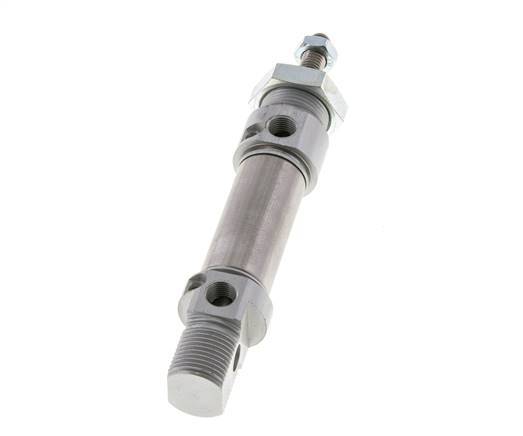 ISO 6432 Round Double Acting Cylinder 20-15mm - Magnetic - Damping