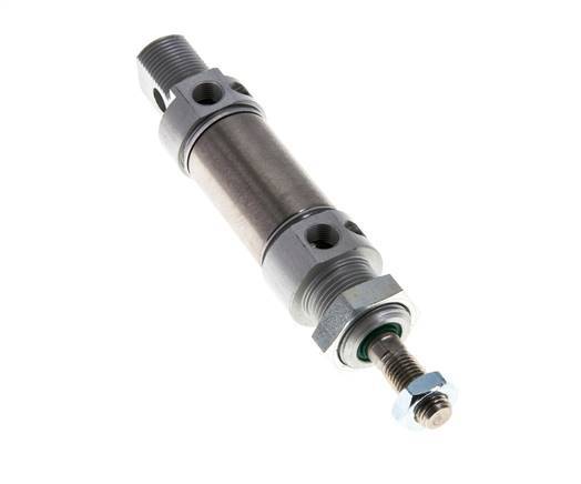 ISO 6432 Round Double Acting Cylinder 25-10mm - Magnetic - Damping