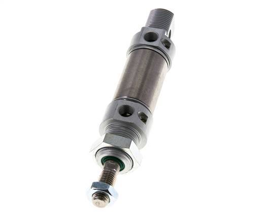 ISO 6432 Round Double Acting Cylinder 25-10mm - Magnetic - Damping