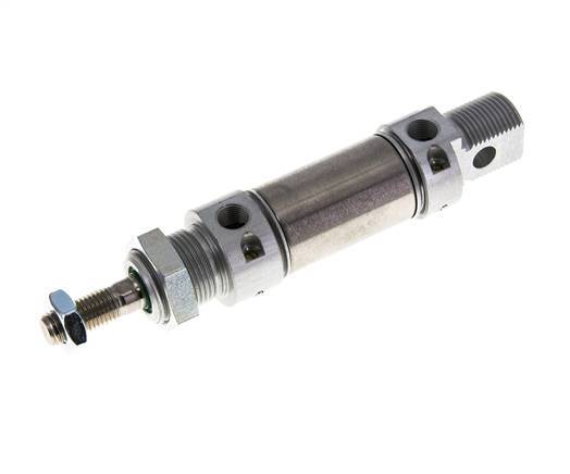 ISO 6432 Runder doppeltwirkender Zylinder 25-10mm - magnetisch - dämpfend