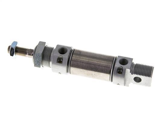 ISO 6432 Runder doppeltwirkender Zylinder 25-10mm - magnetisch - dämpfend