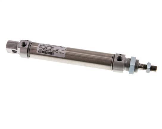 ISO 6432 Round Double Acting Cylinder 25-100mm - Magnetic - Damping