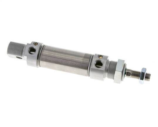 ISO 6432 Runder doppeltwirkender Zylinder 25-25mm - magnetisch - dämpfend