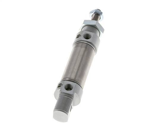 ISO 6432 Runder doppeltwirkender Zylinder 25-25mm - magnetisch - dämpfend