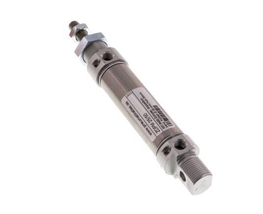 ISO 6432 Round Double Acting Cylinder 25-50mm - Magnetic - Damping
