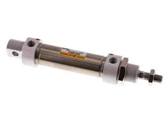 ISO 6432 Round Double Acting Cylinder 25-50mm - Magnetic - Damping