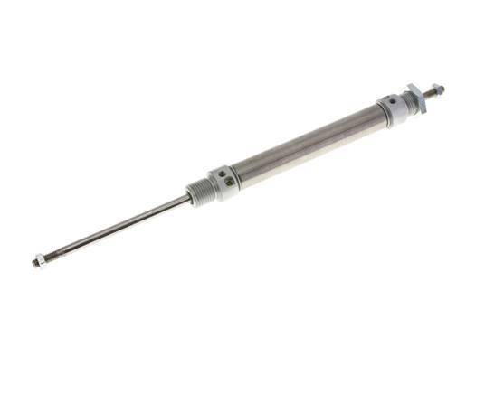 ISO 6432 Round Double Acting Cylinder 16-80mm - Magnetic - Damping - Male Threaded - Double Rod