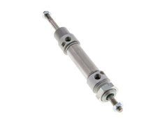 ISO 6432 Runder doppeltwirkender Zylinder 20-25mm - magnetisch - dämpfend - Außengewinde - Doppelstange