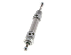 ISO 6432 Round Double Acting Cylinder 20-25mm - Magnetic - Damping - Male Threaded - Double Rod