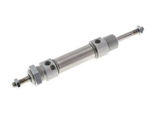 ISO 6432 Runder doppeltwirkender Zylinder 20-25mm - magnetisch - dämpfend - Außengewinde - Doppelstange