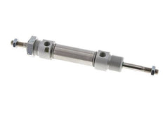 ISO 6432 Runder doppeltwirkender Zylinder 20-25mm - magnetisch - dämpfend - Außengewinde - Doppelstange