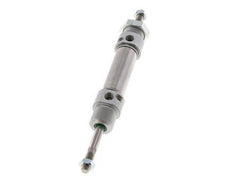 ISO 6432 Runder doppeltwirkender Zylinder 20-25mm - magnetisch - dämpfend - Außengewinde - Doppelstange