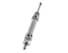 ISO 6432 Runder doppeltwirkender Zylinder 20-40mm - magnetisch - dämpfend - Außengewinde - Doppelstange