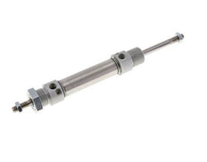 ISO 6432 Runder doppeltwirkender Zylinder 20-40mm - magnetisch - dämpfend - Außengewinde - Doppelstange