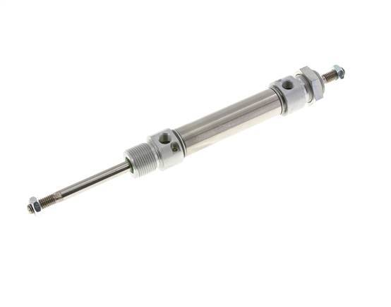 ISO 6432 Round Double Acting Cylinder 20-50mm - Magnetic - Damping - Male Threaded - Double Rod
