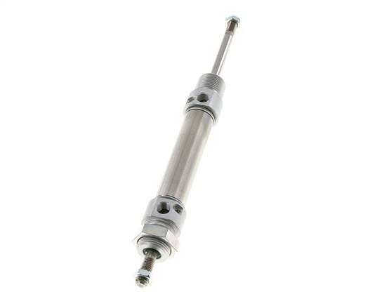 ISO 6432 Runder doppeltwirkender Zylinder 20-50mm - magnetisch - dämpfend - Außengewinde - Doppelstange