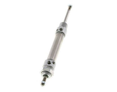 ISO 6432 Runder doppeltwirkender Zylinder 20-50mm - magnetisch - dämpfend - Außengewinde - Doppelstange