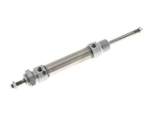ISO 6432 Runder doppeltwirkender Zylinder 20-50mm - magnetisch - dämpfend - Außengewinde - Doppelstange