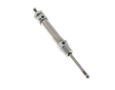 ISO 6432 Runder doppeltwirkender Zylinder 20-50mm - magnetisch - dämpfend - Außengewinde - Doppelstange