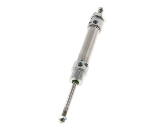 ISO 6432 Runder doppeltwirkender Zylinder 20-50mm - magnetisch - dämpfend - Außengewinde - Doppelstange