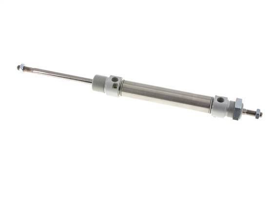 ISO 6432 Runder doppeltwirkender Zylinder 20-80mm - magnetisch - dämpfend - Außengewinde - Doppelstange