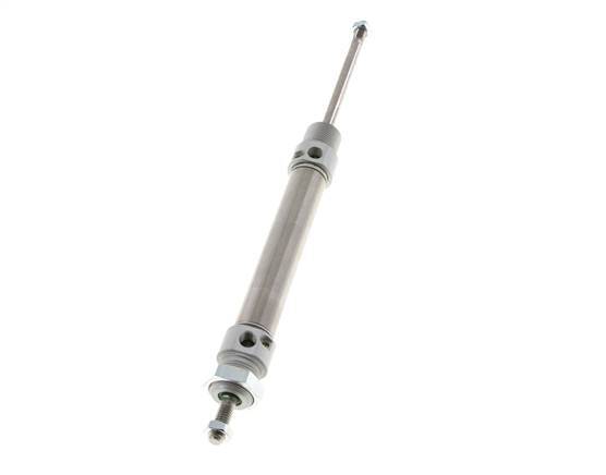 ISO 6432 Runder doppeltwirkender Zylinder 20-80mm - magnetisch - dämpfend - Außengewinde - Doppelstange