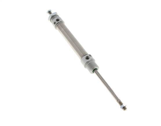 ISO 6432 Runder doppeltwirkender Zylinder 20-80mm - magnetisch - dämpfend - Außengewinde - Doppelstange