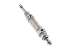 ISO 6432 Runder doppeltwirkender Zylinder 25-25mm - magnetisch - dämpfend - Außengewinde - Doppelstange
