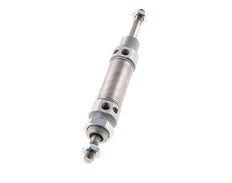 ISO 6432 Round Double Acting Cylinder 25-25mm - Magnetic - Damping - Male Threaded - Double Rod