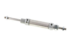 ISO 6432 Runder doppeltwirkender Zylinder 25-50mm - magnetisch - dämpfend - Außengewinde - Doppelstange