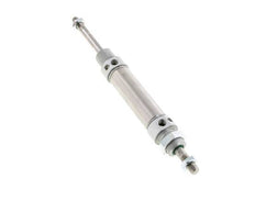 ISO 6432 Runder doppeltwirkender Zylinder 25-50mm - magnetisch - dämpfend - Außengewinde - Doppelstange