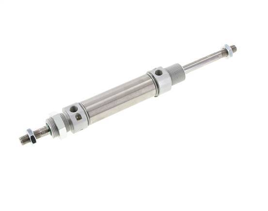 ISO 6432 Runder doppeltwirkender Zylinder 25-50mm - magnetisch - dämpfend - Außengewinde - Doppelstange