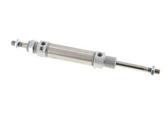 ISO 6432 Runder doppeltwirkender Zylinder 25-50mm - magnetisch - dämpfend - Außengewinde - Doppelstange