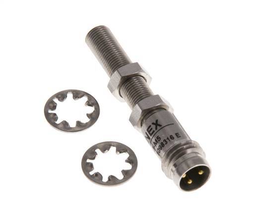 Induktiver Näherungsschalter 0,8mm M5x0,5 M8 (3-polig)