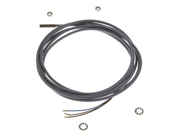 Induktiver Näherungsschalter 0,8mm M5x0,5 mit Kabel 2m