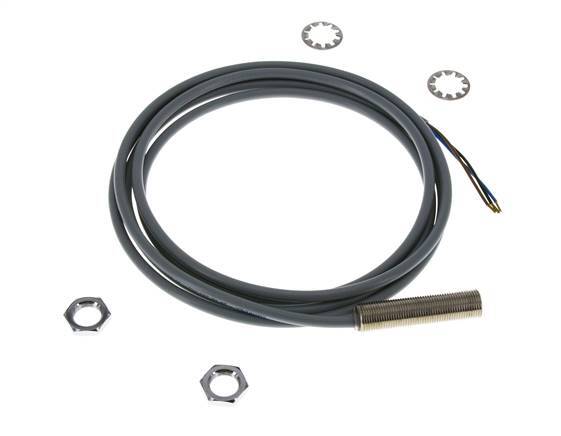 Induktiver Näherungsschalter 2mm M12x1 mit Kabel 2m