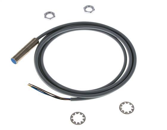 Induktiver Näherungsschalter 2mm M12x1 mit Kabel 2m