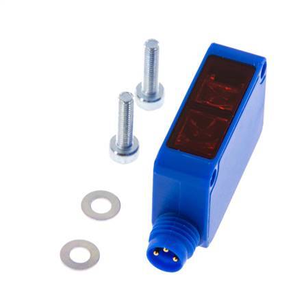 Reflexions-Lichtschranke mit Hintergrundausblendung 10-300 mm M8 3-polig