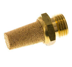 G1/4'' Sinterbronze Druckluft Schalldämpfer Messinganschluss [5 Stück]