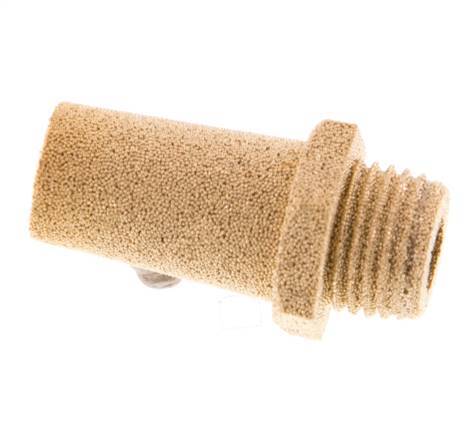 G1/4'' Sinterbronze Druckluft Schalldämpfer Sechskantverschraubung [2 Stück]