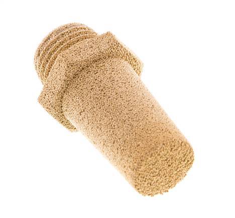 G1/4'' Sinterbronze Druckluft Schalldämpfer Sechskantverschraubung [2 Stück]