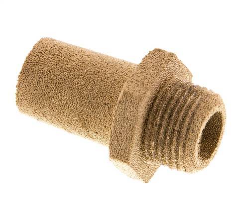 G3/8'' Sinterbronze Druckluft Schalldämpfer Sechskantverschraubung [2 Stück]