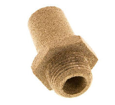 G3/8'' Sinterbronze Druckluft Schalldämpfer Sechskantverschraubung [2 Stück]