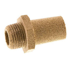 G3/8'' Sinterbronze Druckluft Schalldämpfer Sechskantverschraubung [2 Stück]