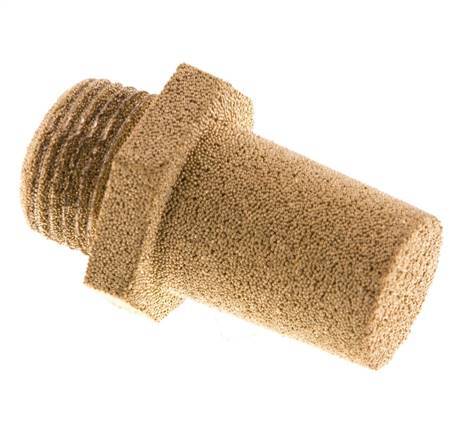 G3/8'' Sinterbronze Druckluft Schalldämpfer Sechskantverschraubung [2 Stück]