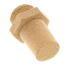 G1/2'' Sinterbronze Druckluft Schalldämpfer Sechskantverschraubung